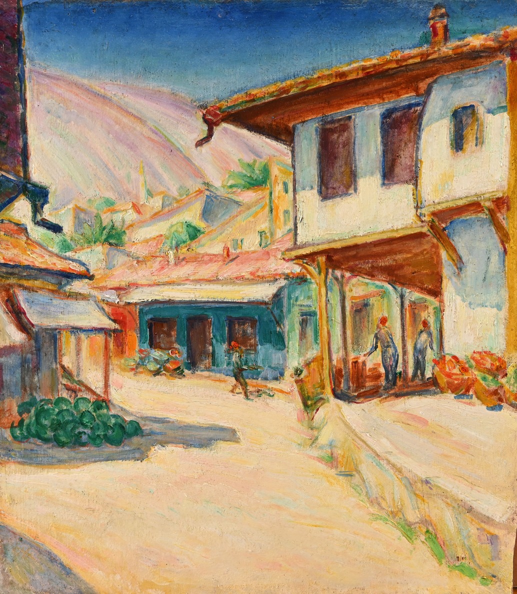 С. Я. Шлейфер. Бахчисарай. 1907. Картон, масло. ГМИ СПб