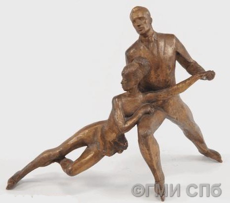 Mogilevsky L.G. Skaters L.Belousova and O.Protopopov. 1974