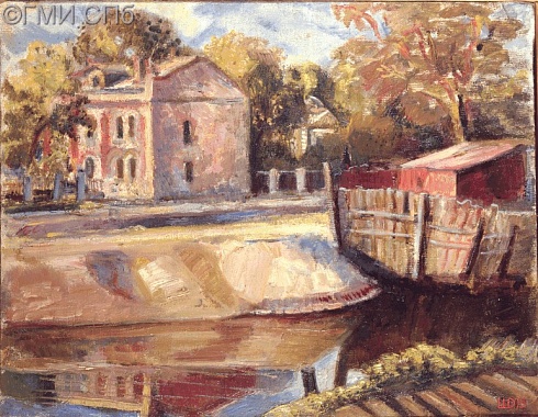 Шагин Д.В.      Набережная реки Смоленки. 1973