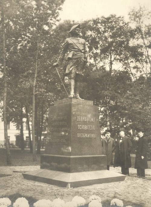 К. К. Булла (?). Памятник Петру I. Фотобумага, фотопечать. 1900-е