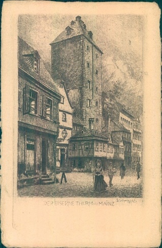 Mainz. The "Iron" Tower. After 1905.