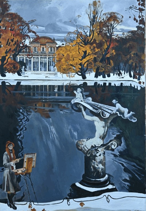 А. Н. Блиок. Осенний день в Ломоносове. Холст, масло. 1976. ГМИ СПб.