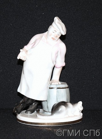 Скульптурная группа "Кот и повар". 1950