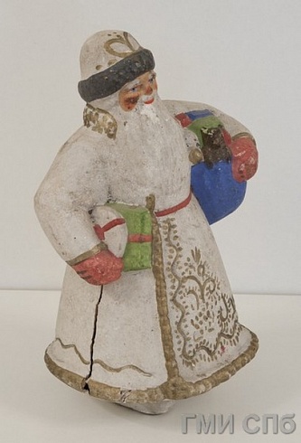 A  Christmas toy "Santa Claus bearing gifts". 1950-ies