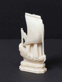 "White Game" Rook chess piece. Second half of the 19th century