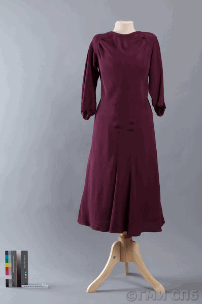 Платье женское. Вторая половина 1930-х годов (до 1939)
