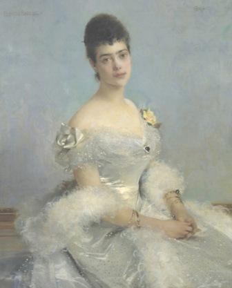 Ф. Фламенк.  Портрет великой княгини Ксении Александровны.  1894.  Холст, масло.  ГМИ СПб