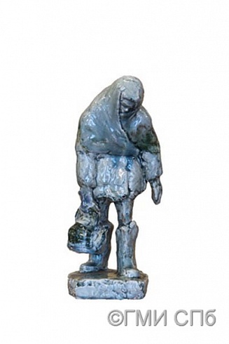 Ревзин Я.Л.      За водой. Блокадный Ленинград. 1960