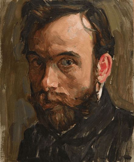 С. Я. Шлейфер. Портрет молодого человека. 1910-е. Картон, масло. ГМИ СПб.