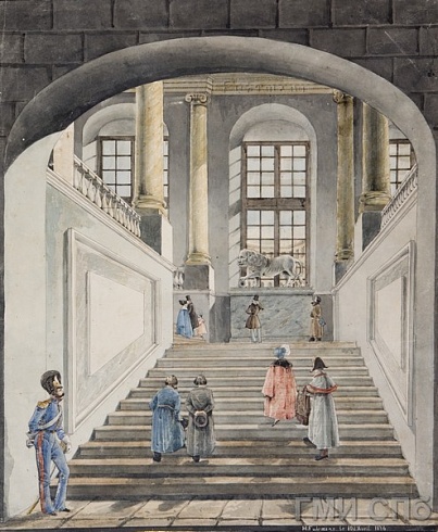 Фурман В.Г. &nbsp;&nbsp;&nbsp;Нижний марш парадной лестницы в Академии Художеств. 1836