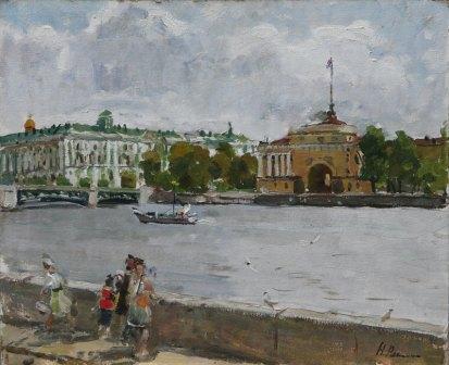 Н.Репин. Нева. 1993. Холст, масло.