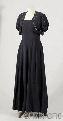 Платье дамское с фигаро. Конец 1940-х годов