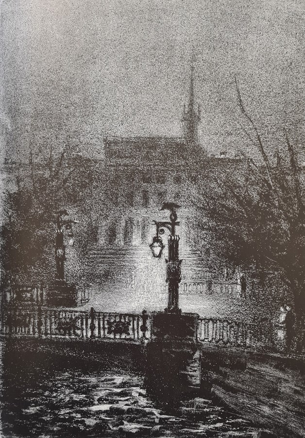 А. Л. Каплан. Свет дан. Литография. 1945
