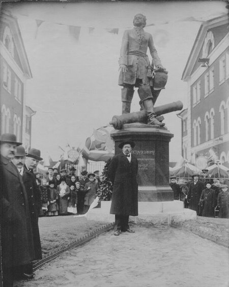 Я. Штейнберг. Памятник Петру I. Фотобумага, фотопечать. 1914