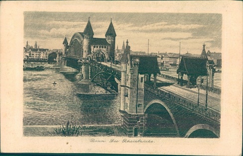 Бонн. Мост через Рейн. После 1905
