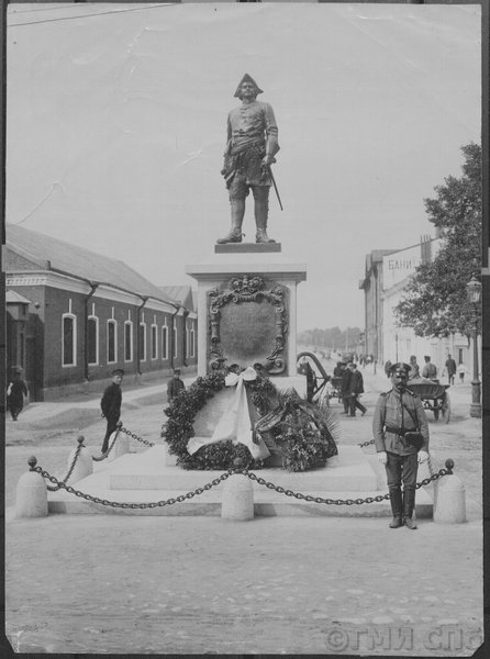 К. К. Булла. Памятник Петру Великому. Фотобумага, фотопечать. 1909
