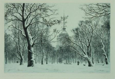 Е. Дубицкий. Петербург. Адмиралтейство. Офорт. 1993