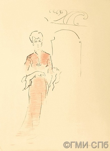 G.M.Nemenova. Portrait of E.V.Yunger. 1930-1940