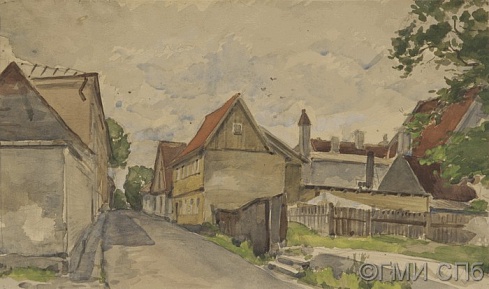 Оль, А.А.        Пярну. Улица.       1950