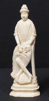 King chess piece "Black Game" . Second half of the 19th century