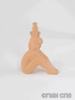 Додонова Г.В. Девушка с обезьяной. Из группы статуэток "Сувенир". 1979