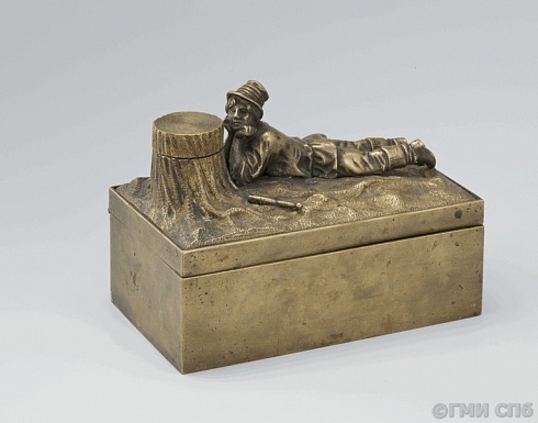 Шкатулка - чернильница  «Пастушок». 1870 – 1880