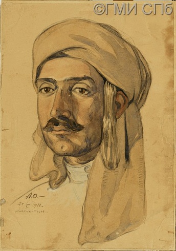 Оль, А.А.          Портрет мужчины. Александрополь.&nbsp;&nbsp;&nbsp;  25 июня 1918