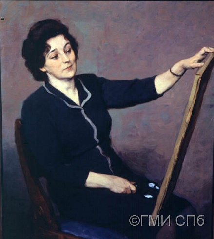 Орешников В.М.      Портрет И.В. Линник - доктора искусствоведения.  1977  
