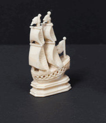 Rook chess piece "White Party".  Second half of the 19th century