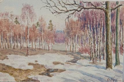 Obukh N.K. The surroundings of Petrograd. Spring. 1910-ies