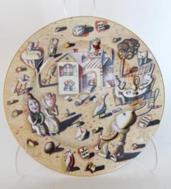 Блюдо "Алиса в стране чудес". 2014