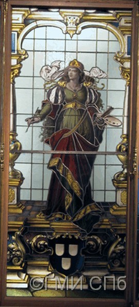 Фрагмент витража. 1870-е годы